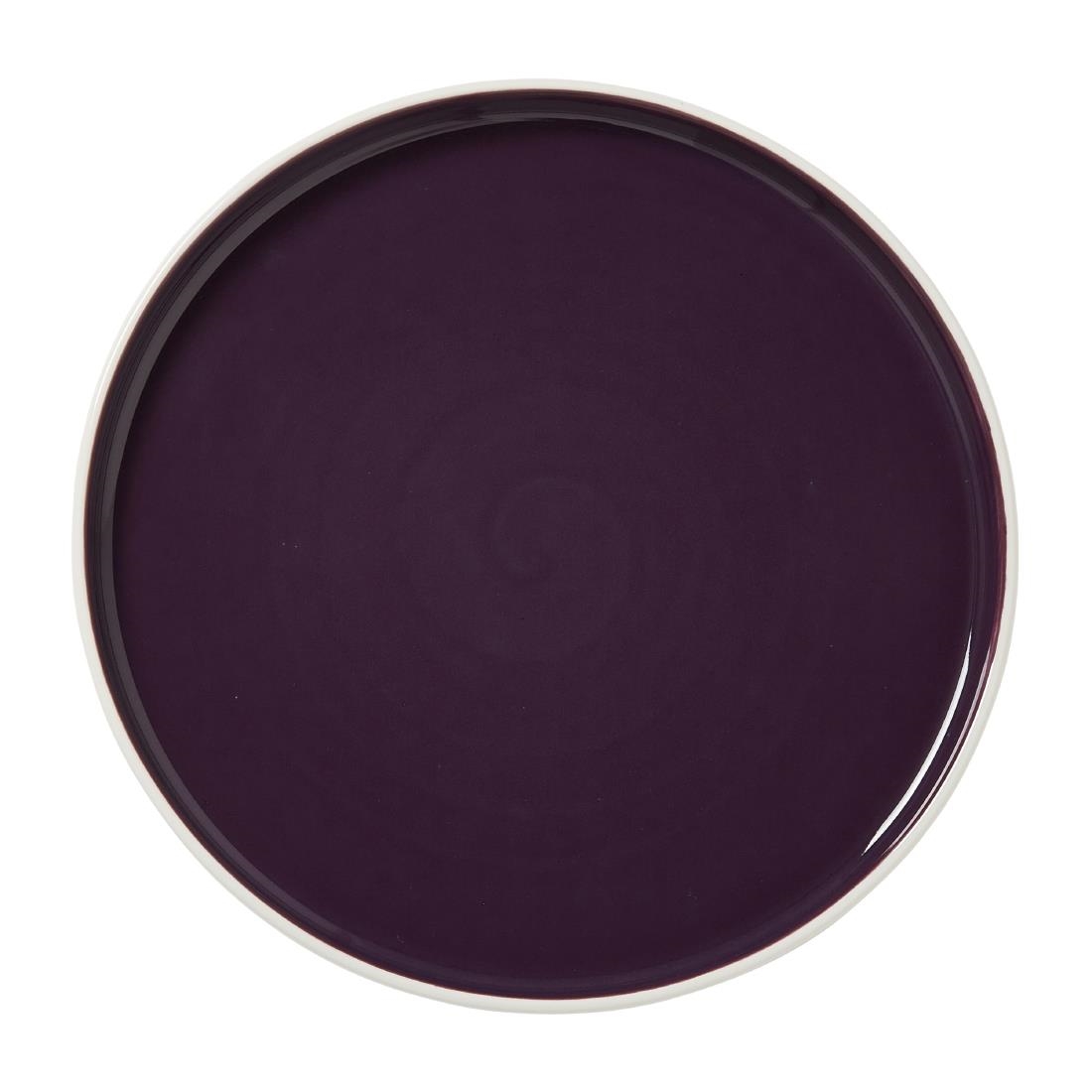 Steelite Performance Black Steelite Nyx Stack Plates Damson 255Mm (12 Pack)