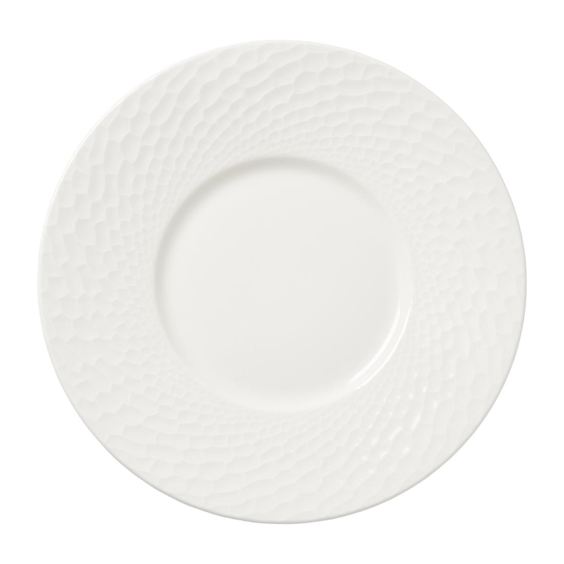 Steelite White Morella Gourmet Medium Well Plates 285Mm (6 Pack)