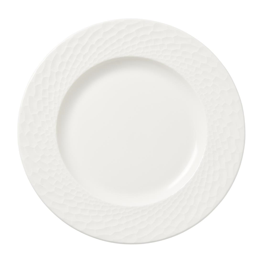 Steelite White Morella Mid Rim Plates 255Mm (24 Pack)