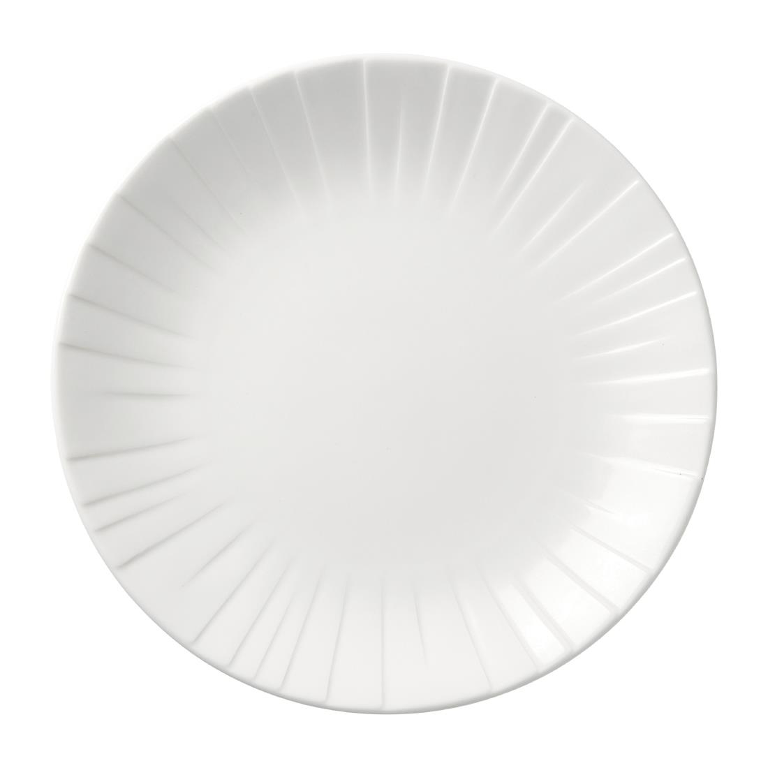 Steelite White Alina Coupe Plates 255Mm (12 Pack)