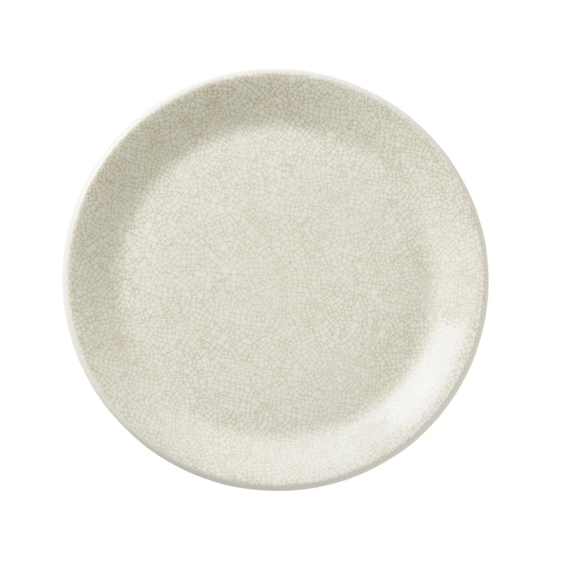 Steelite Performance Beige Steelite Crackle Coupe Plates Taupe 252.5Mm (12 Pack)