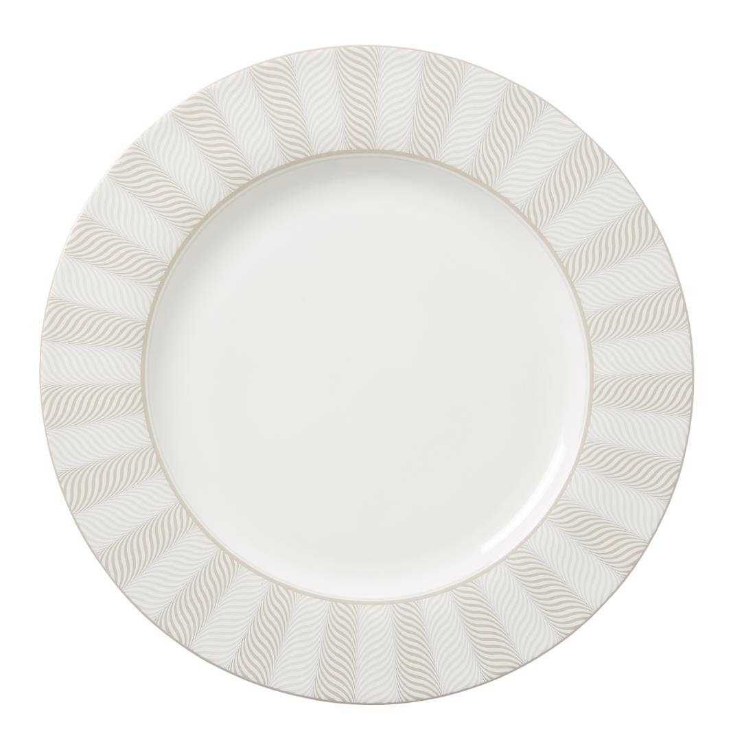 Steelite Patterned William Edwards Bakewell Classic Plates Taupe 300Mm (12 Pack)