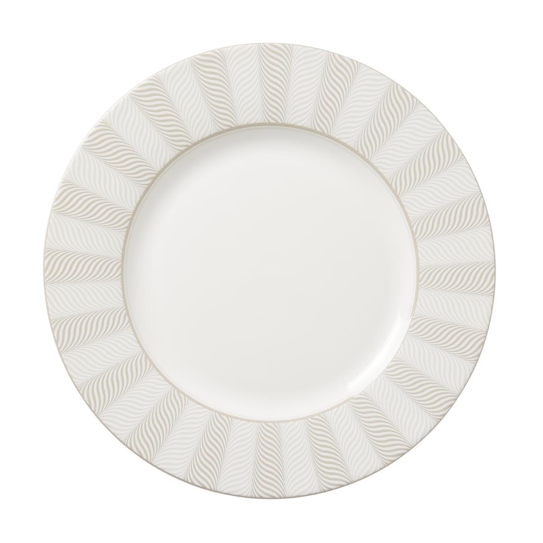 Steelite Patterned William Edwards Bakewell Classic Plates Taupe 275Mm (12 Pack)