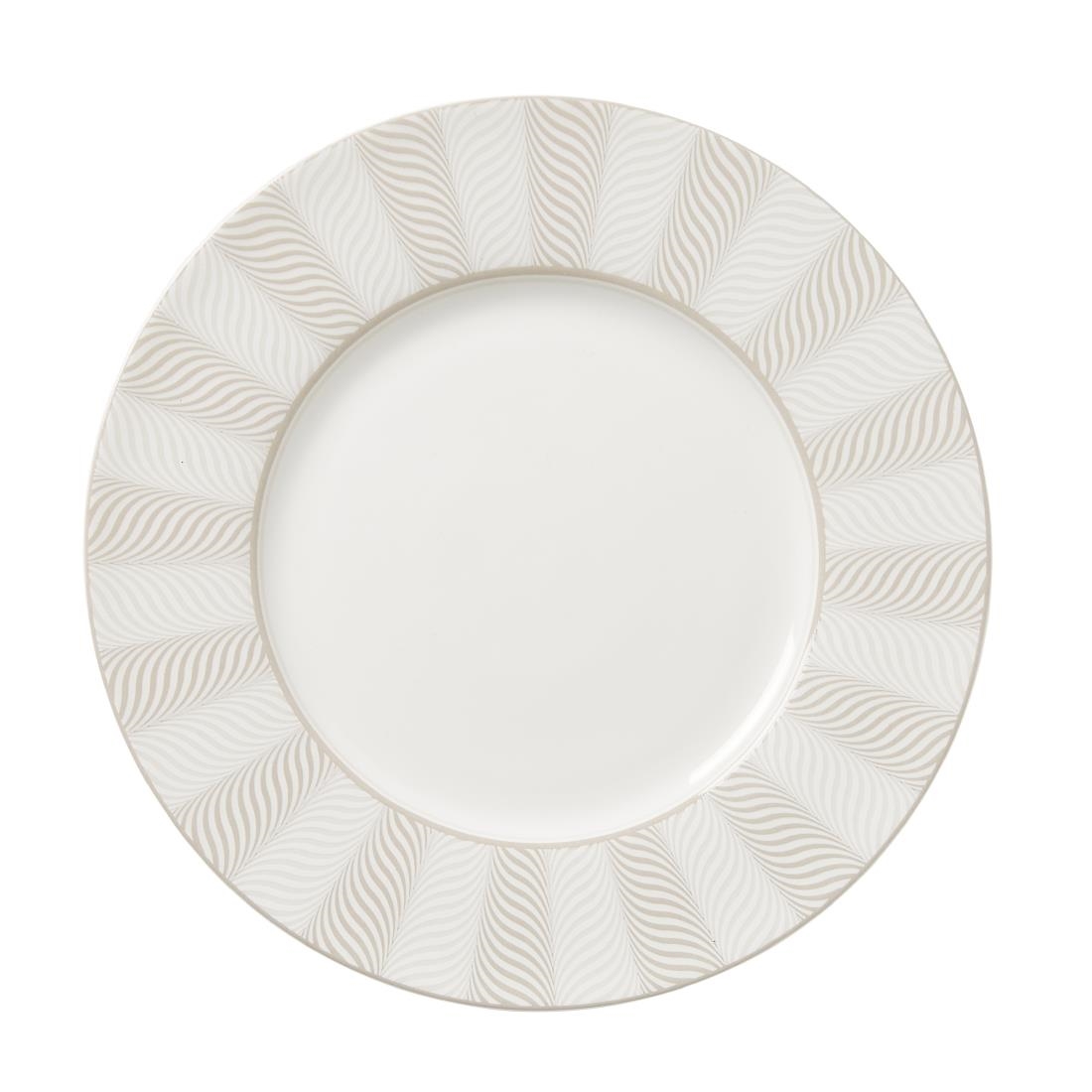 Steelite Patterned William Edwards Bakewell Classic Plates Taupe 220Mm (12 Pack)