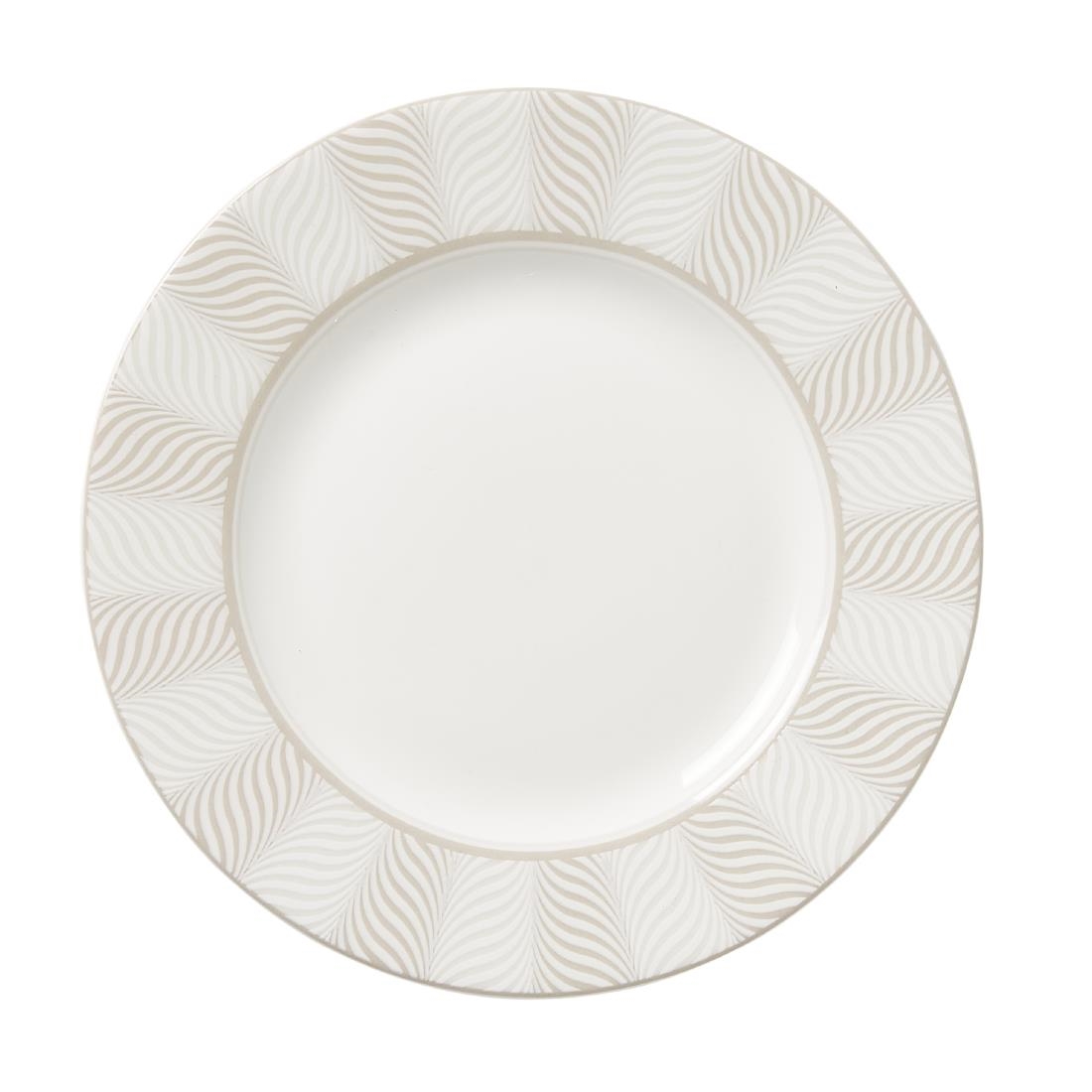 Steelite Patterned William Edwards Bakewell Classic Plates Taupe 168Mm (12 Pack)