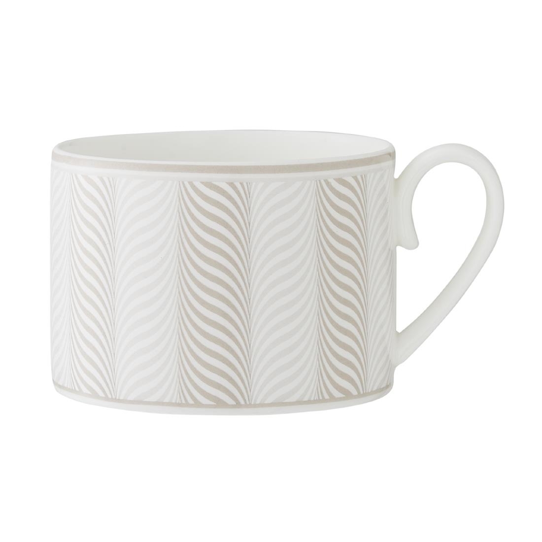 Steelite Patterned William Edwards Bakewell Tea Can Cups Taupe 200Ml (12 Pack)