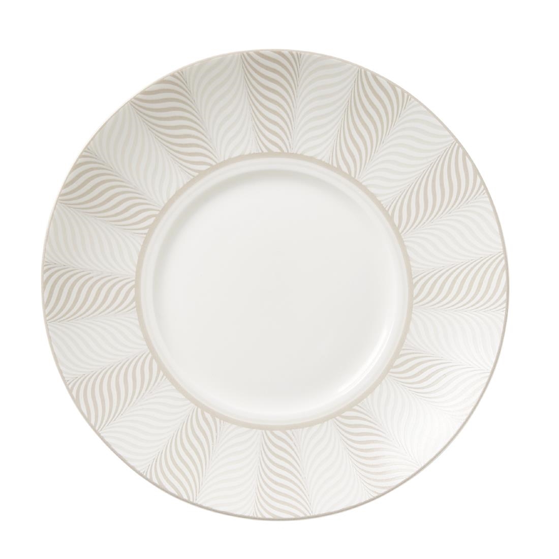 William Edwards Bakewell Coupe Saucers Taupe 160mm (12 Pack)