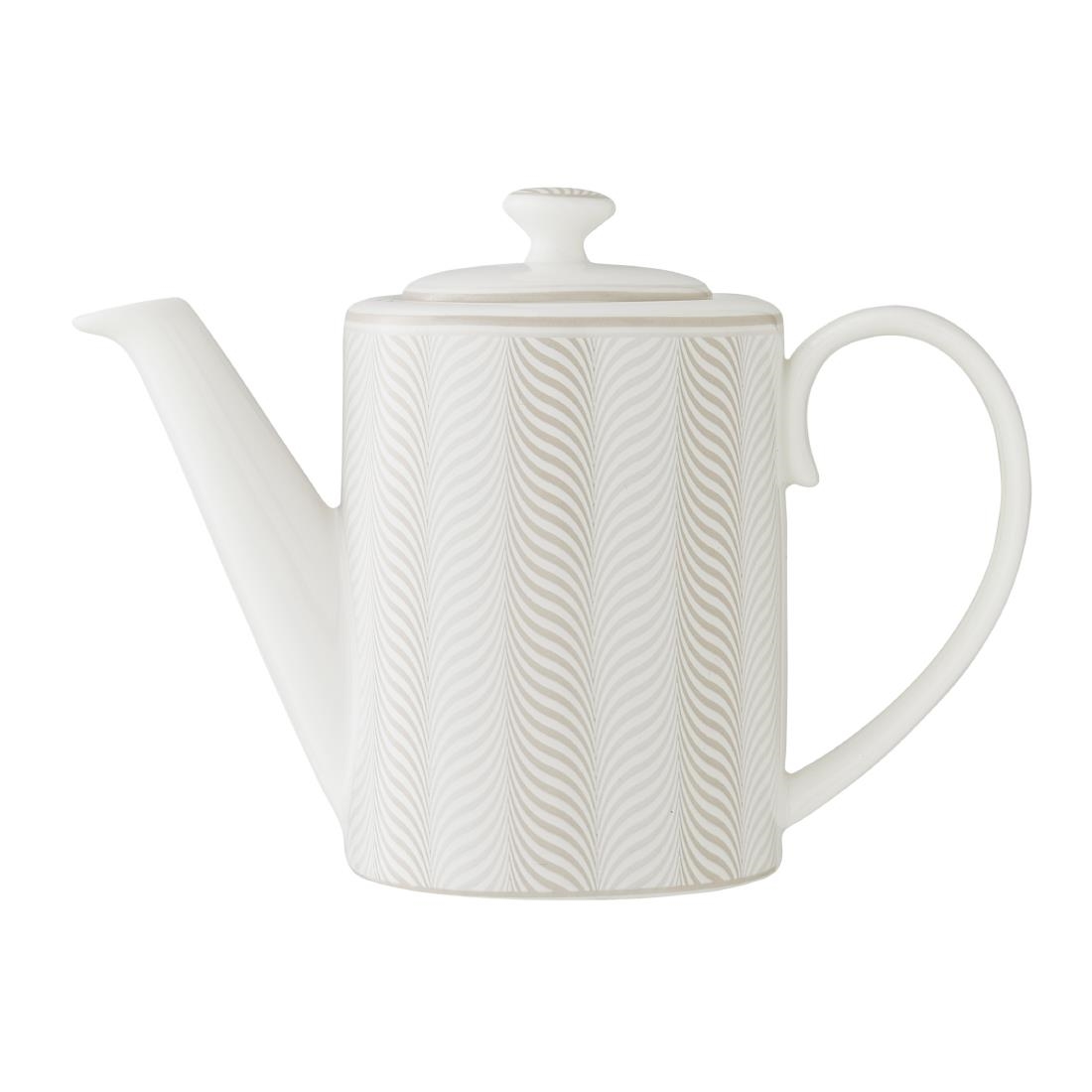 Steelite Patterned William Edwards Bakewell Connoisseur Beverage Pots Taupe 450Ml (6 Pack)