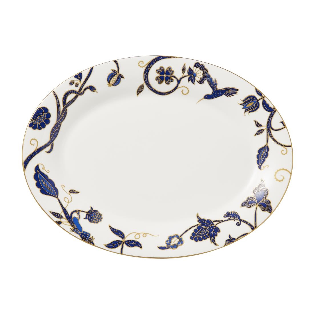 Steelite Patterned William Edwards Makira Oval Trays 365X275mm (6 Pack)