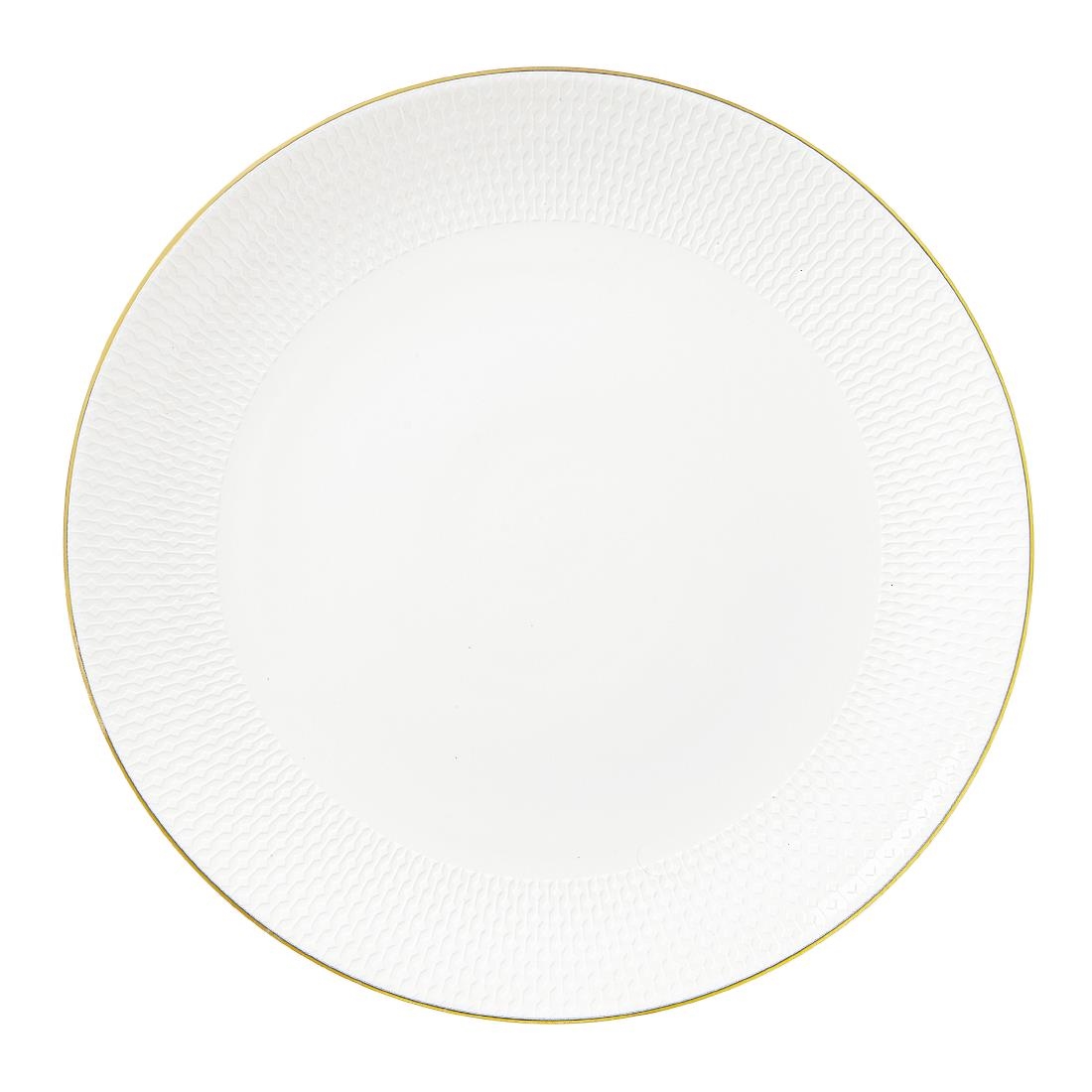 Steelite White William Edwards Diamond Coupe Plates Raised 270Mm (12 Pack)