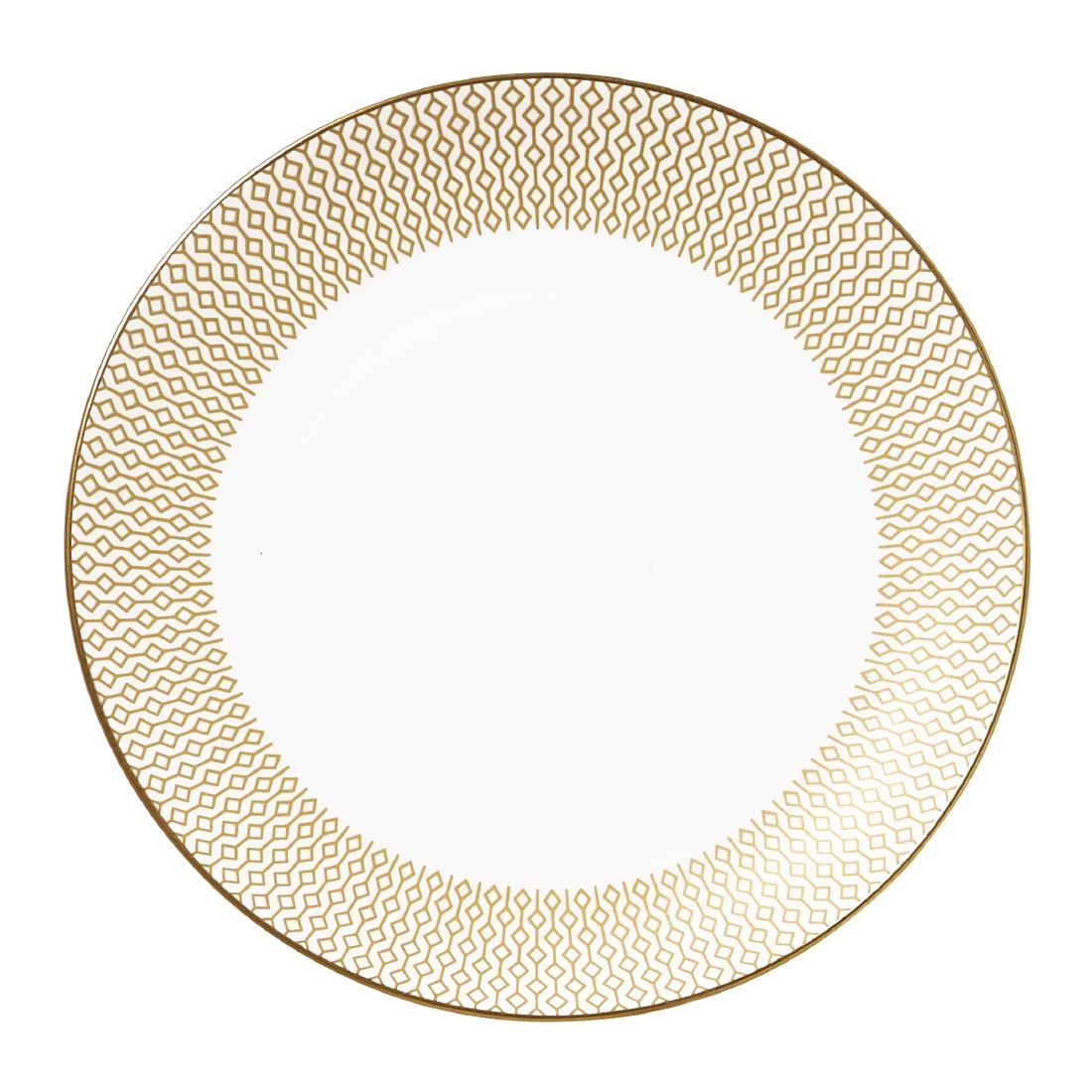 Steelite Gold William Edwards Diamond Coupe Plates 165Mm (12 Pack)