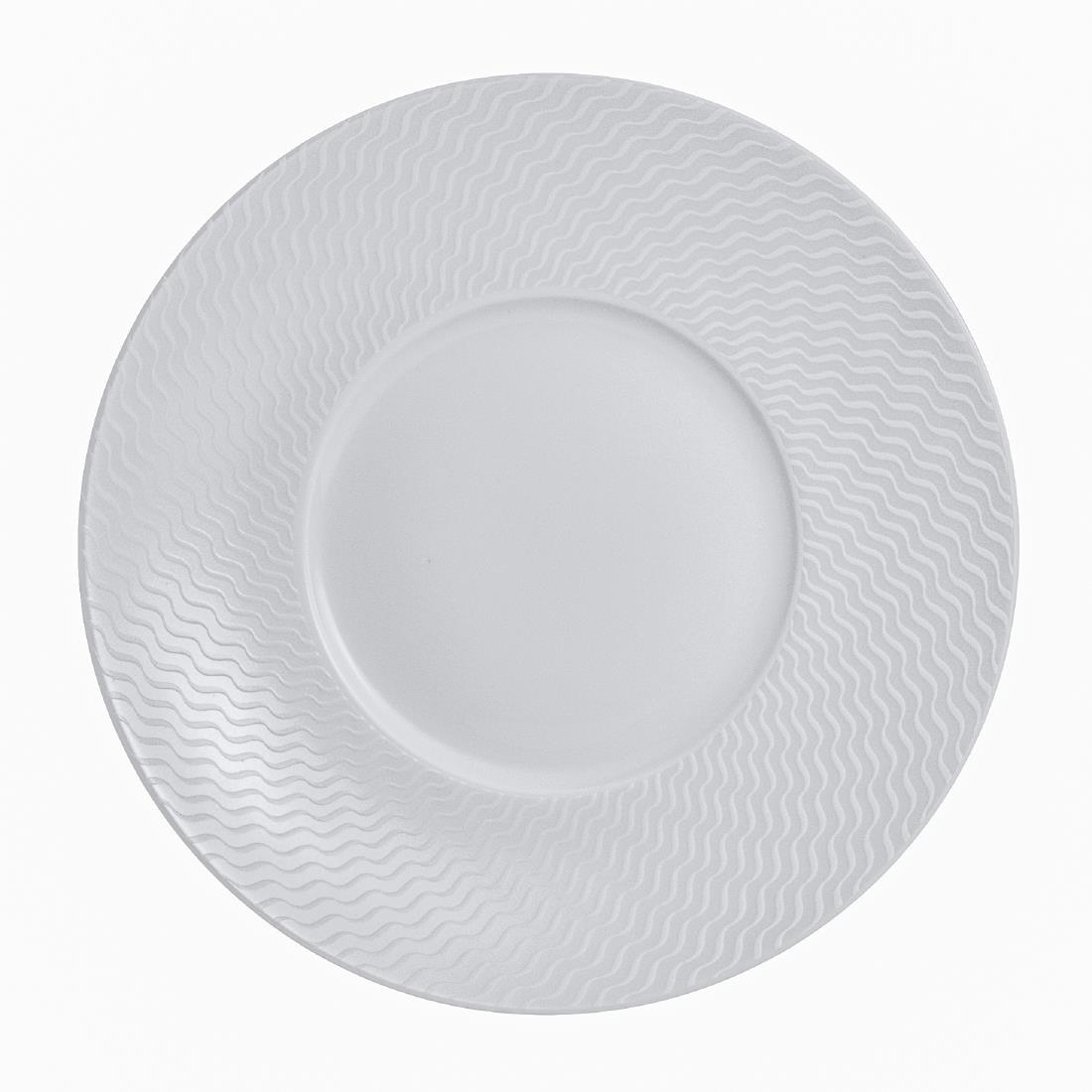 Steelite White William Edwards Lahari Coupe Espresso Saucers 120Mm (12 Pack)
