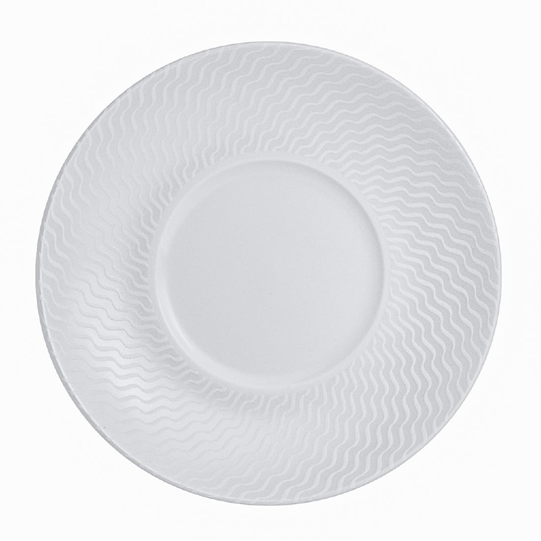 Steelite White William Edwards Lahari Coupe Saucers 160Mm (12 Pack)