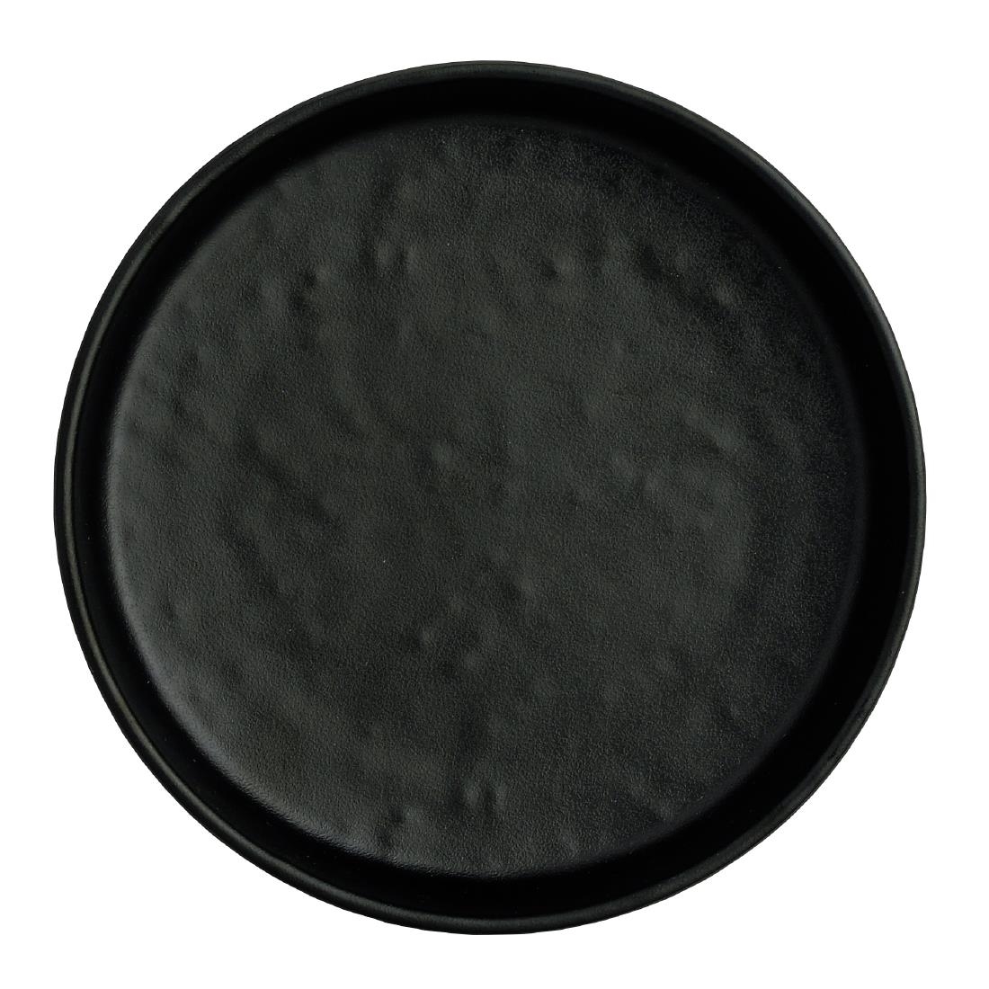 Steelite Black Cali Round Plates 123Mm (12 Pack)