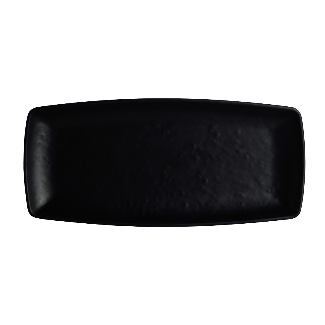 Steelite Black Cali Rectangle Plates 241X110mm (12 Pack)