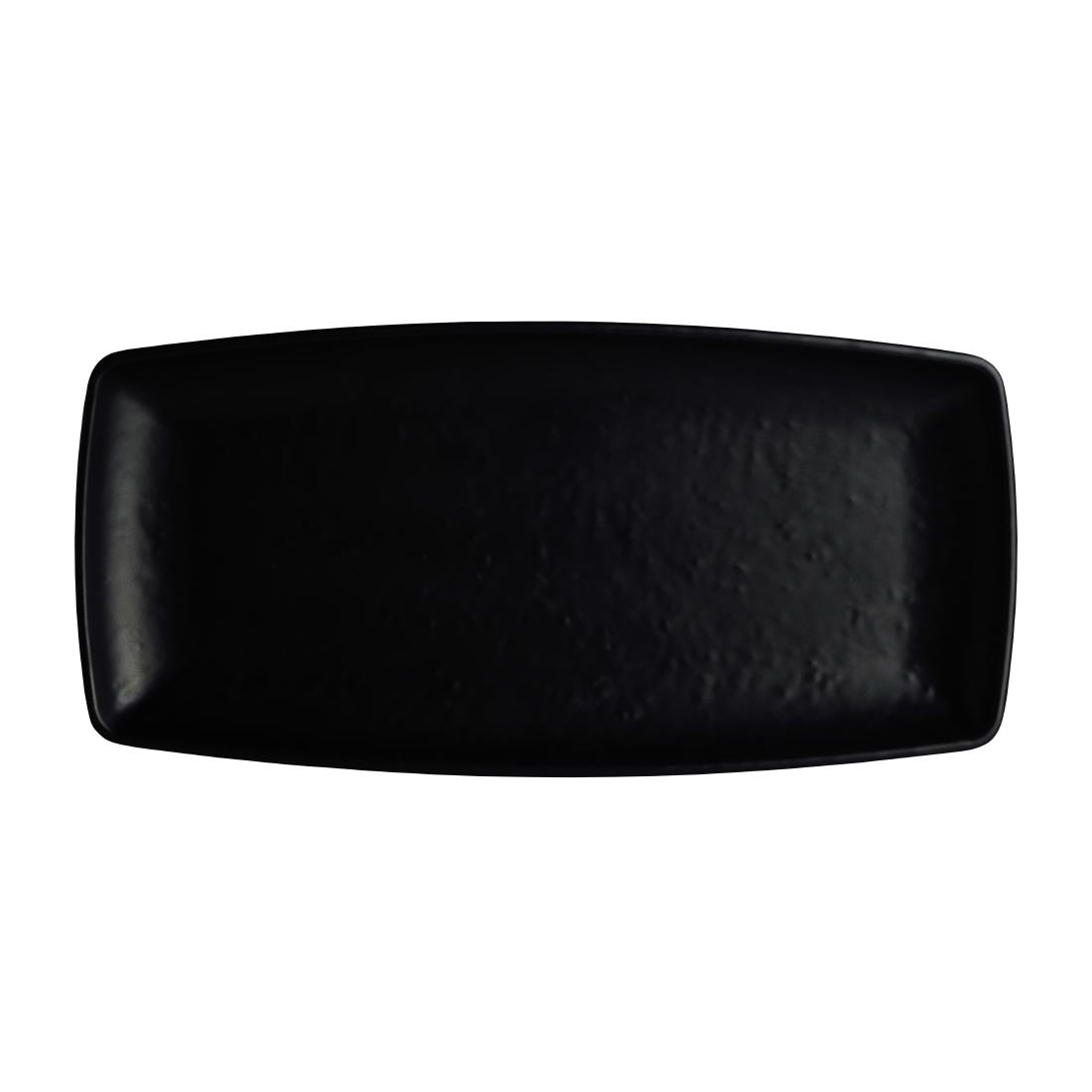 Steelite Black Cali Rectangle Plates 292X140mm (12 Pack)