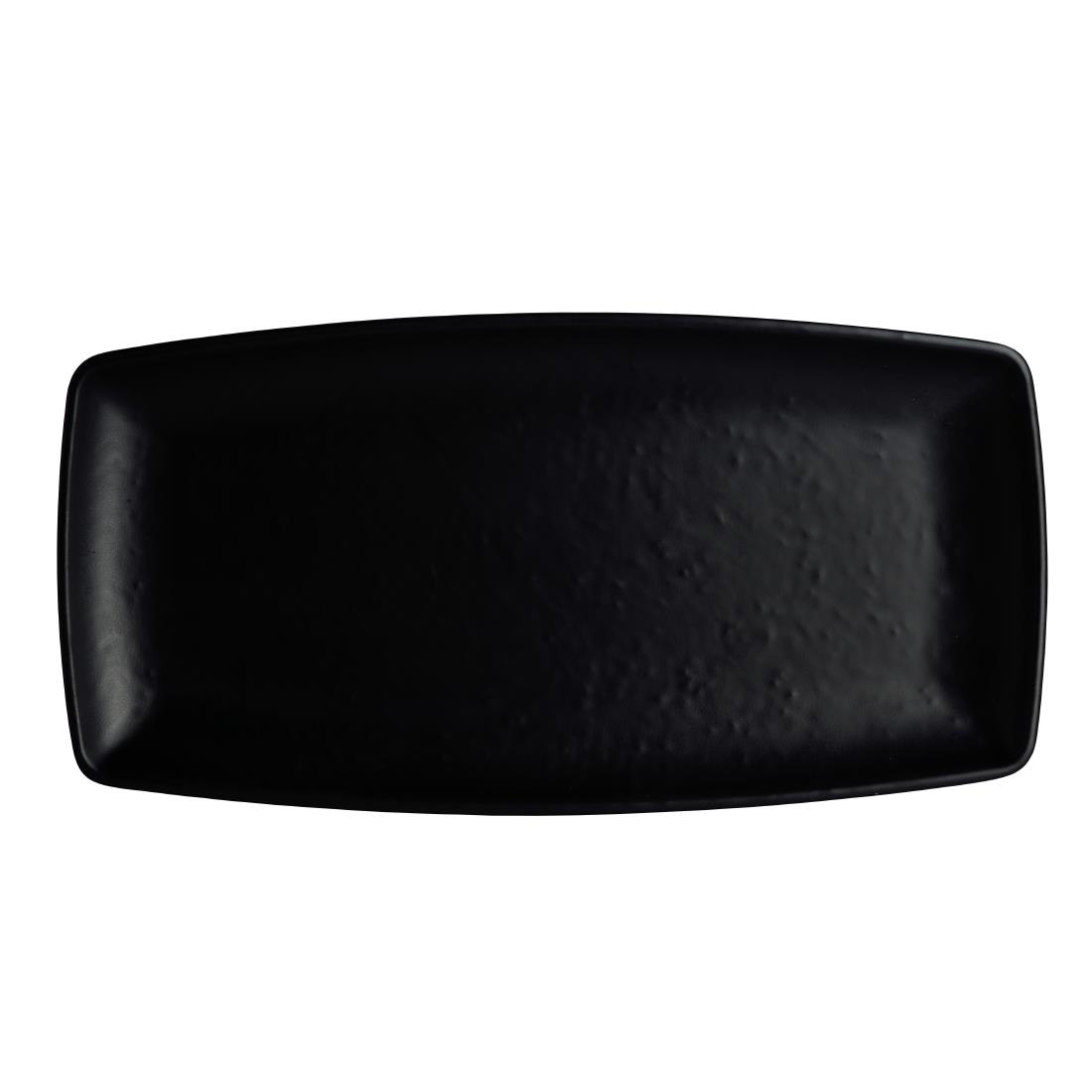 Steelite Black Cali Rectangle Plates 330X165mm (12 Pack)