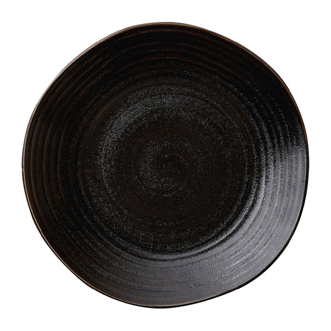 Steelite Performance Black Steelite Orbita Coupe Plates Fuse Jet 285Mm (12 Pack)
