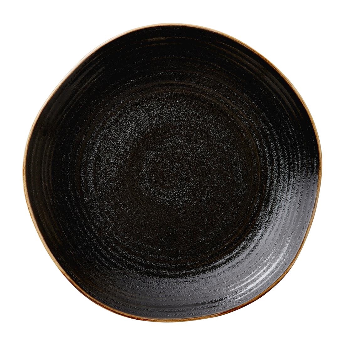 Steelite Performance Black Steelite Orbita Coupe Plates Fuse Jet 255Mm (12 Pack)