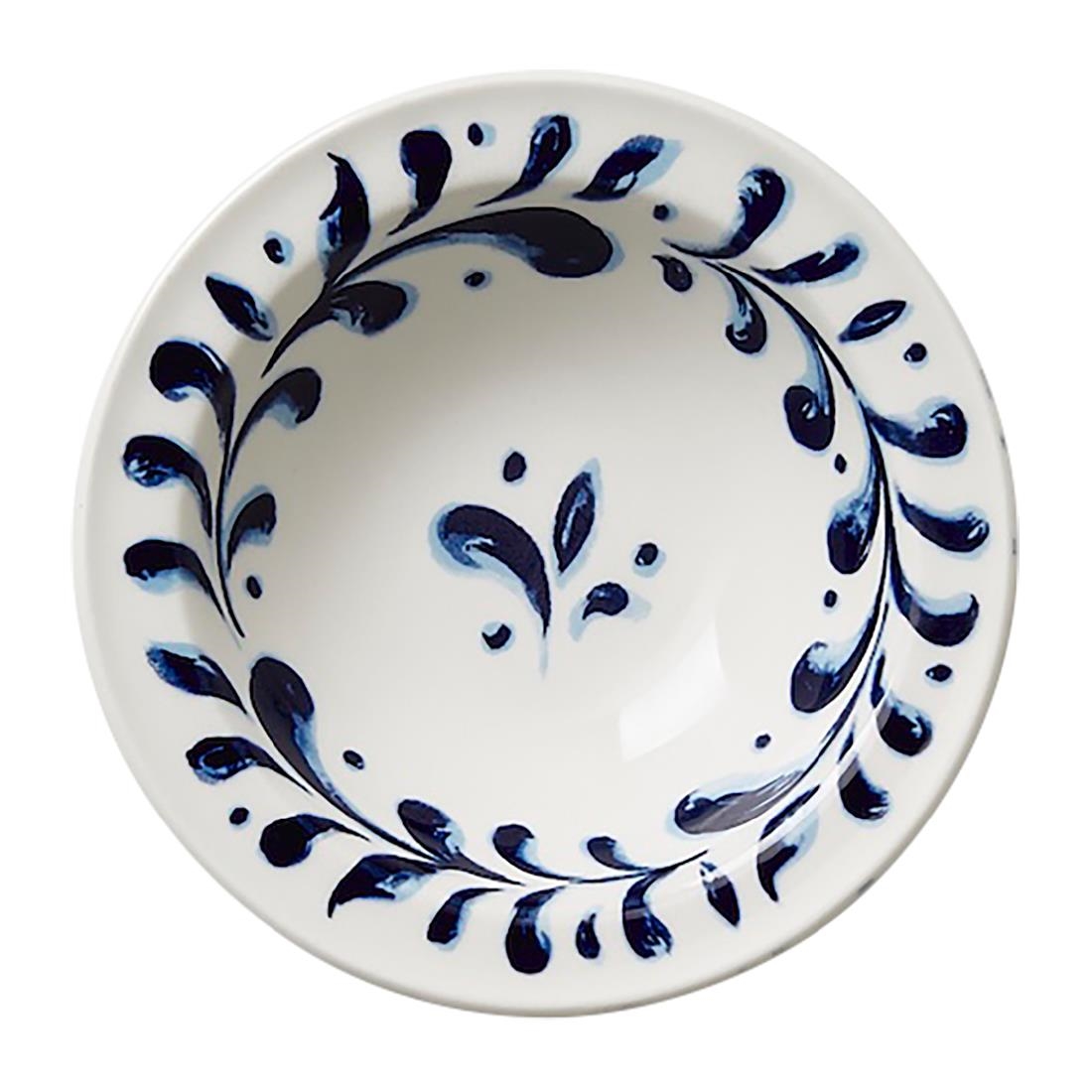 Steelite Performance Patterned Steelite Messina Atlanta Fruit Bowls Blue 135Mm (12 Pack)
