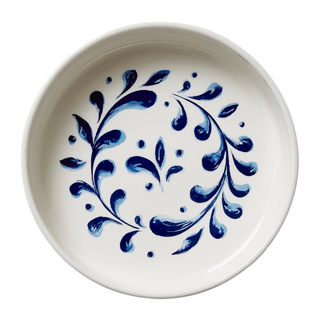 Steelite Performance Patterned Steelite Messina Round Stacking Trays Blue 165Mm (12 Pack)