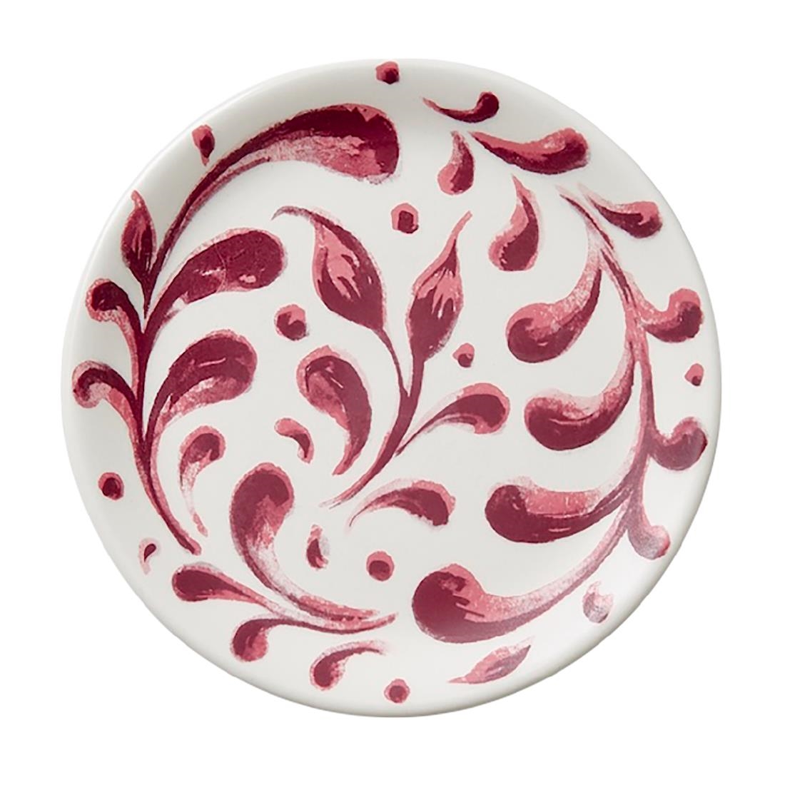 Steelite Performance Patterned Steelite Messina Coupe Plates Pink 152.5Mm (12 Pack)