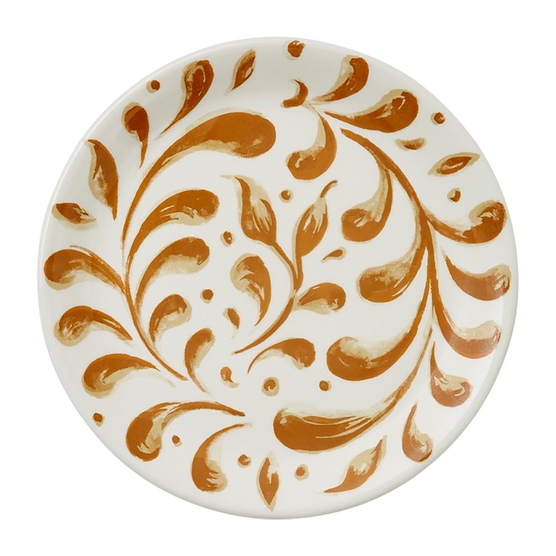 Steelite Performance Patterned Steelite Messina Coupe Plates Amber 202.5Mm (12 Pack)