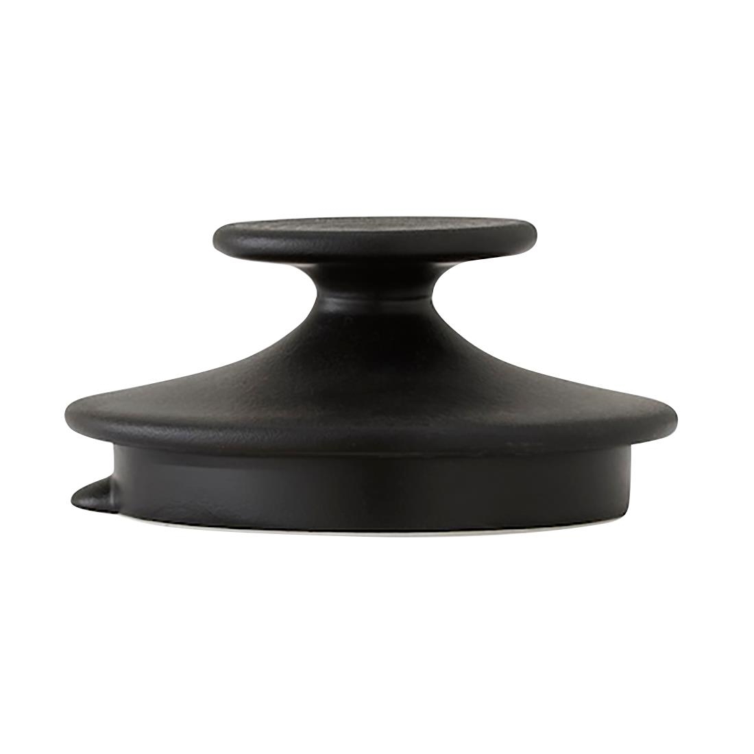Steelite Performance Black Steelite Concorde Lids For Beverage Pots Vv5259 Noir (12 Pack)