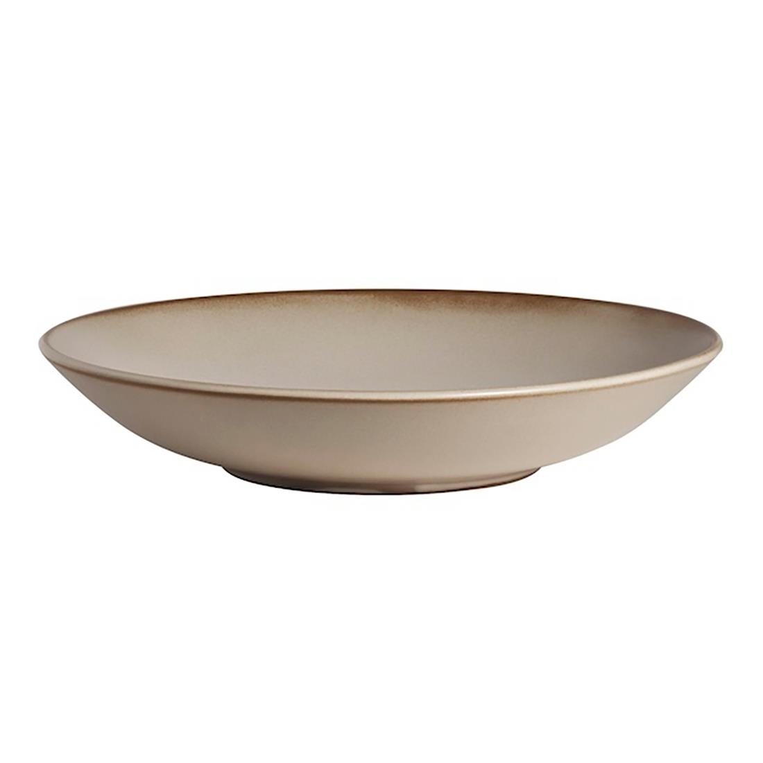 Steelite Performance Beige Steelite Off Grid Studio Fire Deep Coupe Plates Smoke 235Mm (24 Pack)
