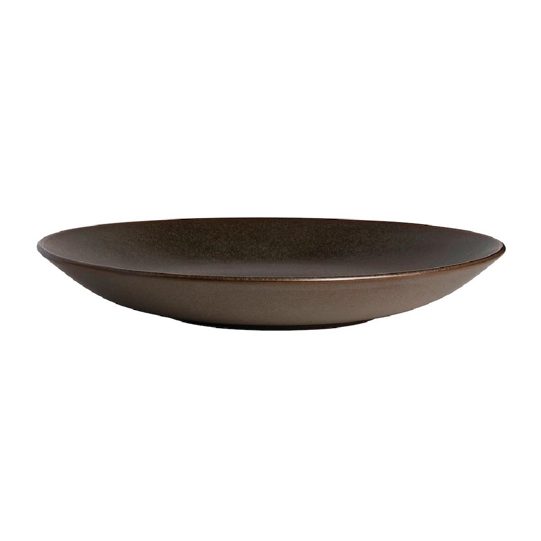 Steelite Performance Brown Steelite Off Grid Studio Fire Deep Coupe Plates Timber 280Mm (12 Pack)