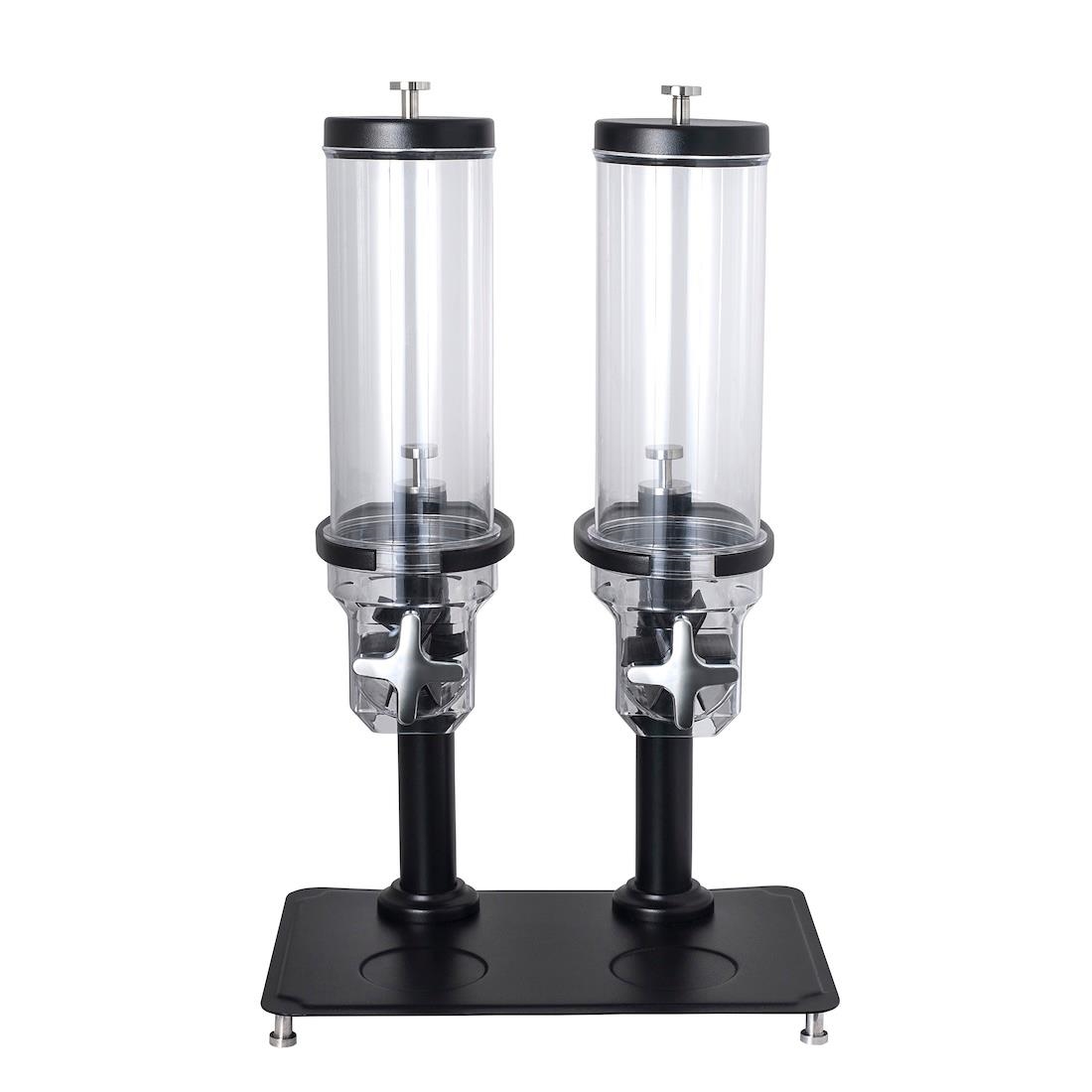 Steelite Performance Black Steelite Creations Buffet Double Cereal Dispenser 3.5Ltr