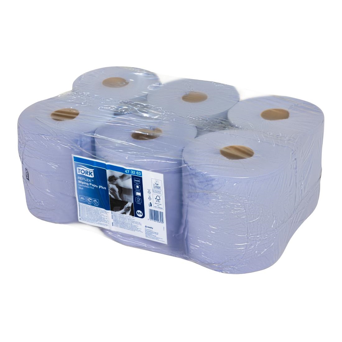 Tork Blue Reflex Wiping Paper Towel Plus M4 (6 Pack)