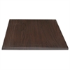 Produktbild von Glasplatte Für Kaminofen Bolero Square Table Top Dark Brown - 600mm Von Bolero. Schöner Mdf Platte