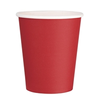 Fiesta Recyclable Single Wall Takeaway Coffee Cups Red 225ml / 8oz (1000 Pack)