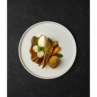 Churchill Isla White Walled Plates 210mm (6 Pack)