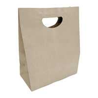 Fiesta Recyclable D Cut Handle Brown Paper Bags Large (250 Pack)