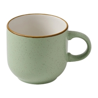Churchill Stonecast Bubble Mugs Sage Green 440ml (6 Pack)