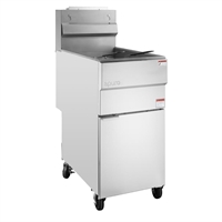 Apuro Twin Basket Single Tank Gas Fryer