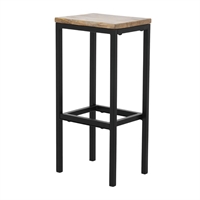 Bolero Jackson Mango Wood Console Bar Stools (3 Pack)