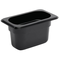 Vogue GN-Behälter GN1/9 schwarz 100mm