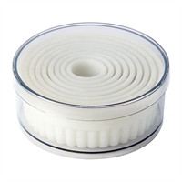 Schneider Serrated Round Pastry Cutters (9 Pack)