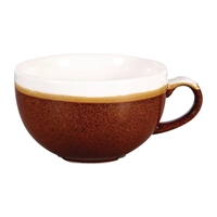Churchill Monochrome Cappuccino Cups  Cinnamon Brown 225ml (12 Pack)