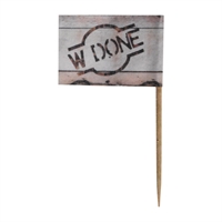 Bamboo Steak Markers - Well Done (200 Pack)