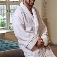 Mitre Heritage Ambassador Bathrobe With Taupe Piping