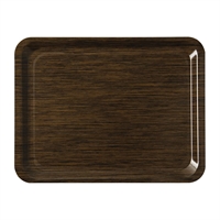 Plateau de service en mélamine Roltex Casino 430x330mm antidérapant wengé