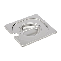 Couvercle inox avec encoche GN 1/6 Gastro M