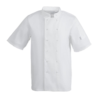 Veste de cuisine mixte Whites Vegas manches courtes blanche
