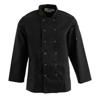Whites Vegas Unisex Chef Jacket Black Long Sleeve 