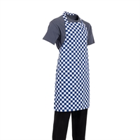 Whites Bib Apron Blue & White Check