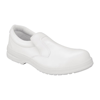 Slipbuster Lite Unisex Safety Slip On Shoes White Size 39